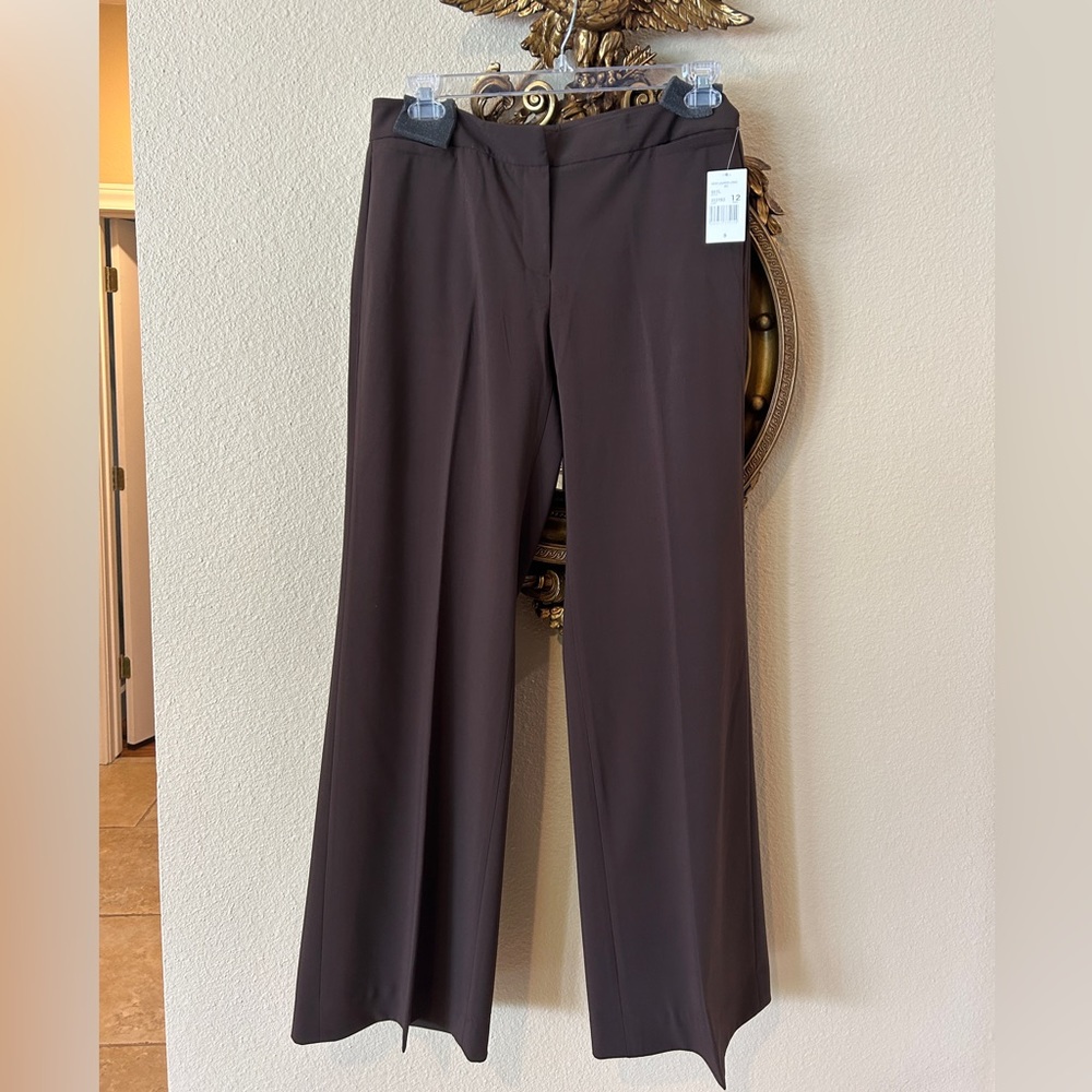 New Lauren Long Chocolate Brown CAbi Trousers